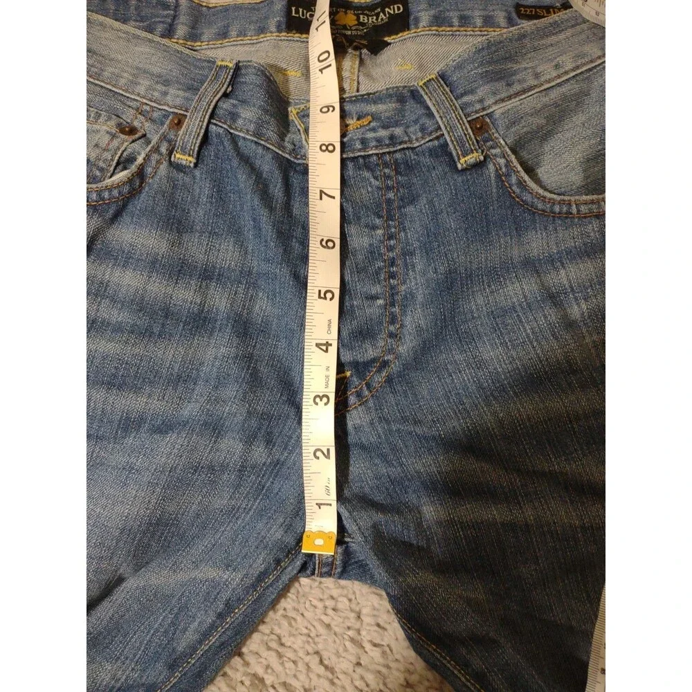 Lucky Brand Jeans Mens 30 X 32 227 Slim Boot Fit Medium Wash Button Fly